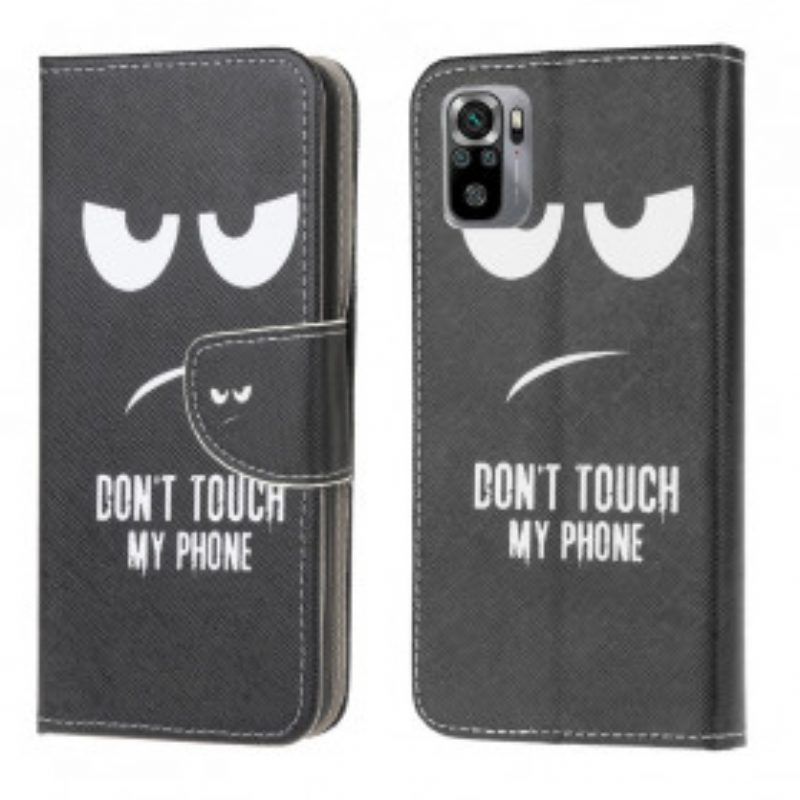 Flip Case Für Xiaomi Redmi Note 10 / 10S Berühren Sie Nicht Mein Telefon