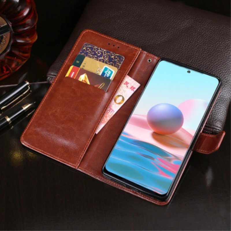 Flip Case Für Xiaomi Redmi Note 10 / 10S Kunstleder Idewei