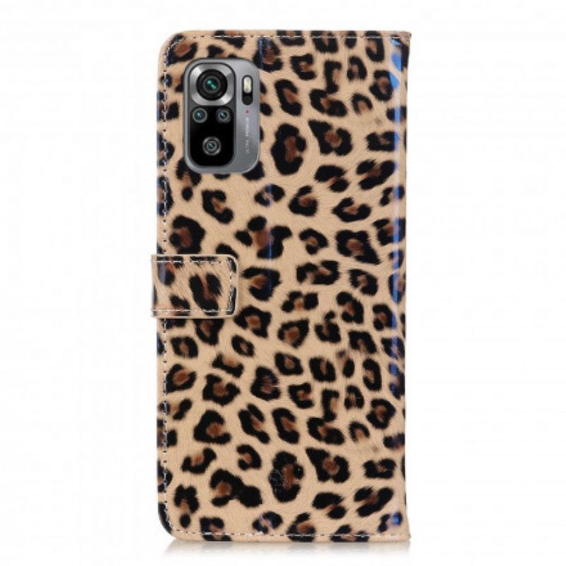 Flip Case Für Xiaomi Redmi Note 10 / 10S Leopard