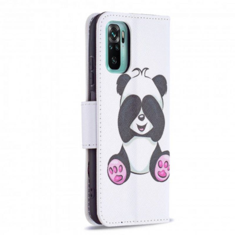 Flip Case Für Xiaomi Redmi Note 10 / 10S Panda-spaß