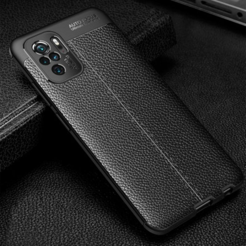 Handyhülle Für Xiaomi Redmi Note 10 / 10S Litschi-doppellinie In Lederoptik