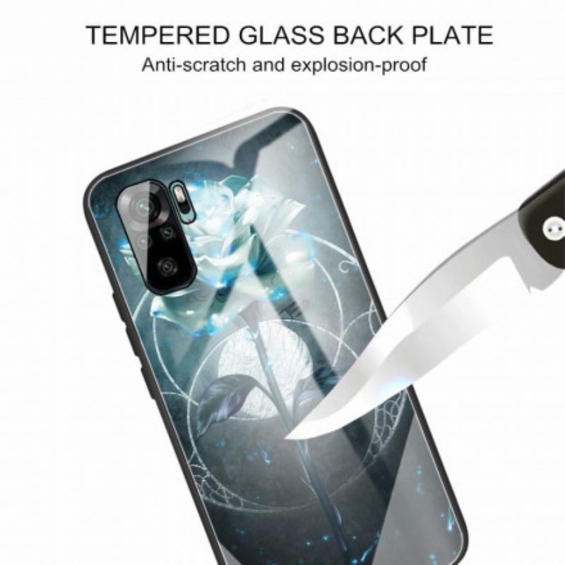 Handyhülle Für Xiaomi Redmi Note 10 / 10S Roségrünes Gehärtetes Glas