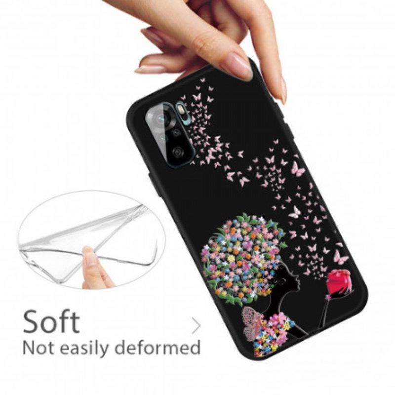 Hülle Für Xiaomi Redmi Note 10 / 10S Blumenkopffrau