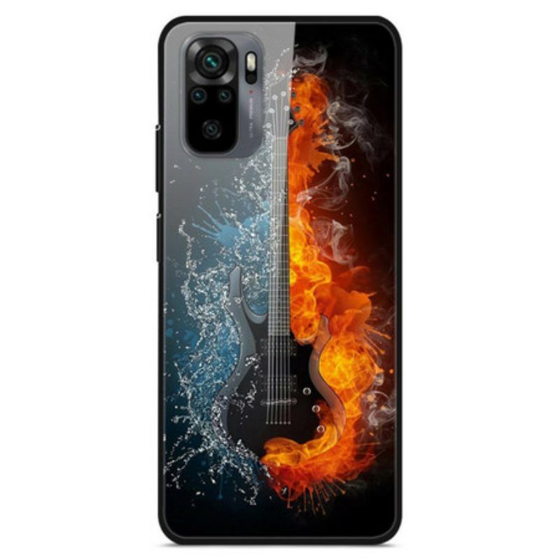 Hülle Für Xiaomi Redmi Note 10 / 10S Gitarre Aus Gehärtetem Glas