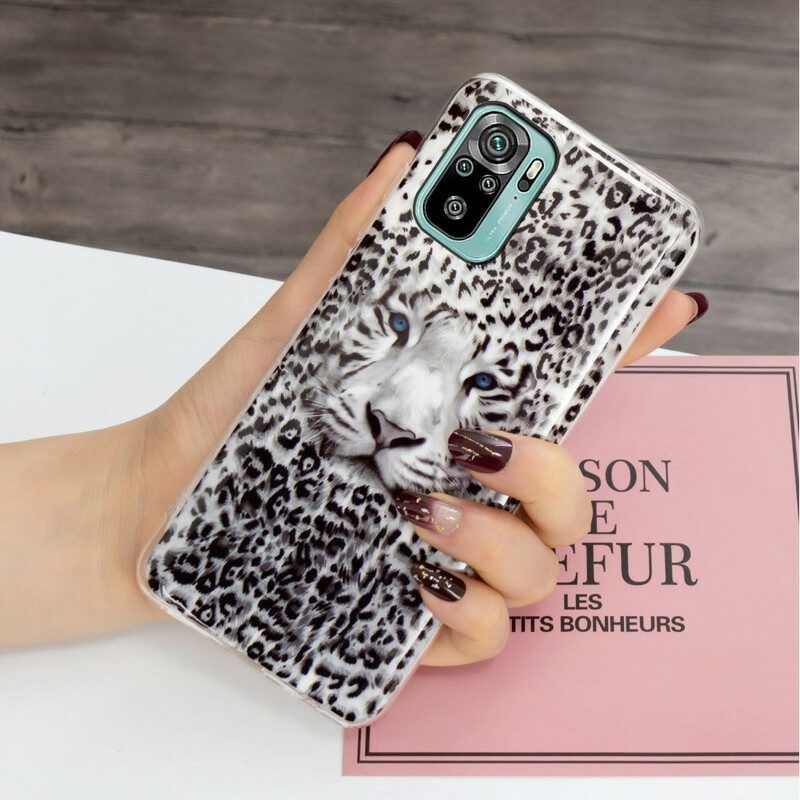 Hülle Für Xiaomi Redmi Note 10 / 10S Leopard Fluoreszierend