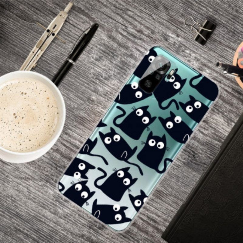 Hülle Für Xiaomi Redmi Note 10 / 10S Mehrere Schwarze Katzen
