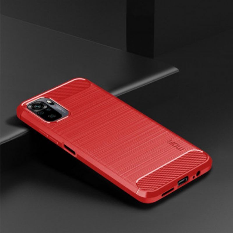 Hülle Für Xiaomi Redmi Note 10 / 10S Mofi-gebürstete Kohlefaser
