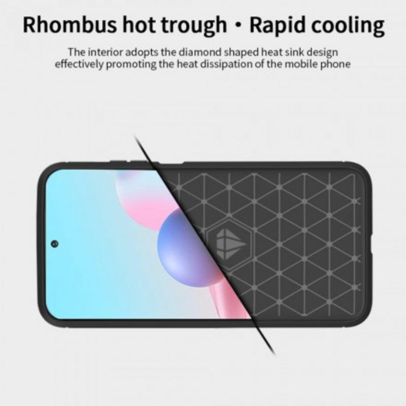 Hülle Für Xiaomi Redmi Note 10 / 10S Mofi-gebürstete Kohlefaser
