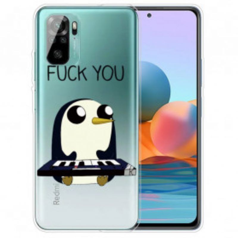 Hülle Für Xiaomi Redmi Note 10 / 10S Pinguin Fick Dich