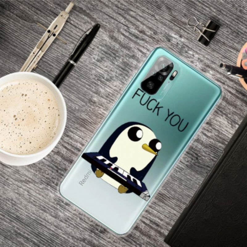 Hülle Für Xiaomi Redmi Note 10 / 10S Pinguin Fick Dich