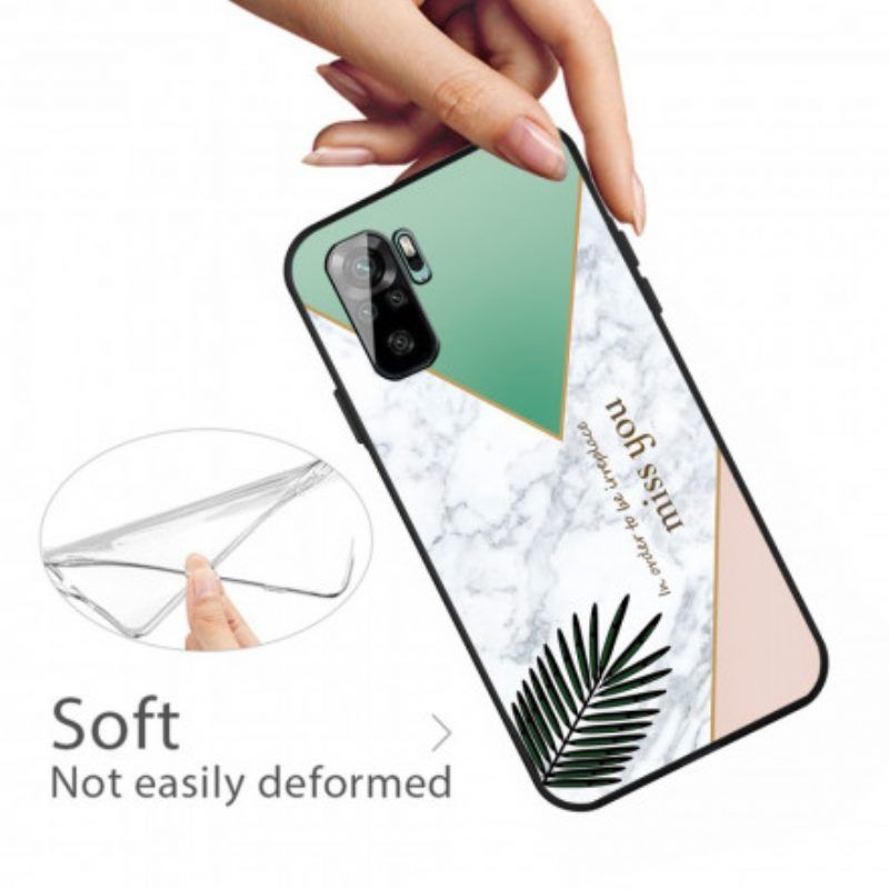 Hülle Für Xiaomi Redmi Note 10 / 10S Stilisierter Marmor