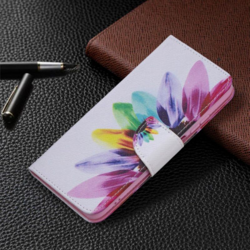 Lederhüllen Für Xiaomi Redmi Note 10 / 10S Aquarellblume