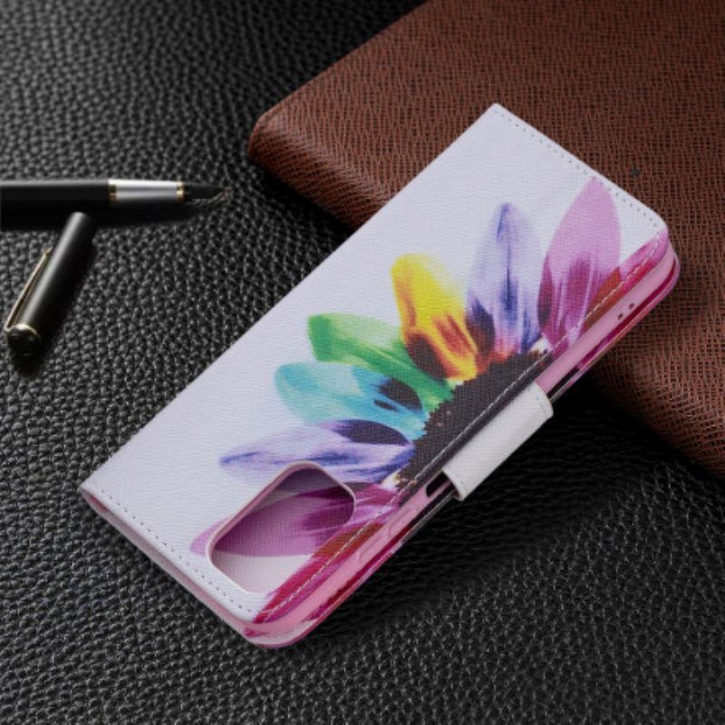 Lederhüllen Für Xiaomi Redmi Note 10 / 10S Aquarellblume