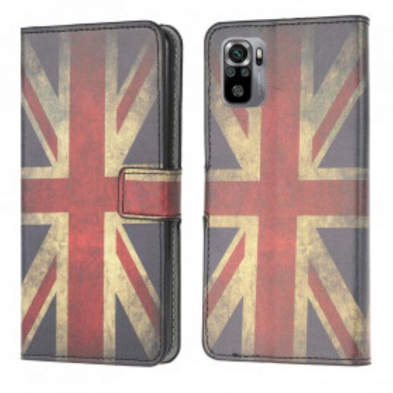 Lederhüllen Für Xiaomi Redmi Note 10 / 10S England-flagge