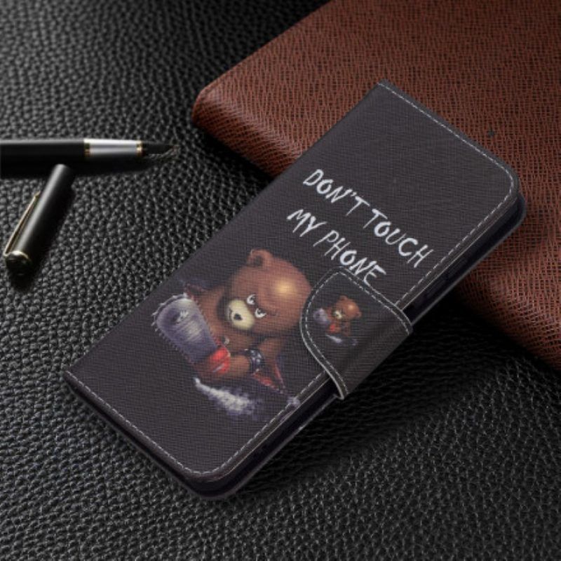 Lederhüllen Für Xiaomi Redmi Note 10 / 10S Gefährlicher Bär