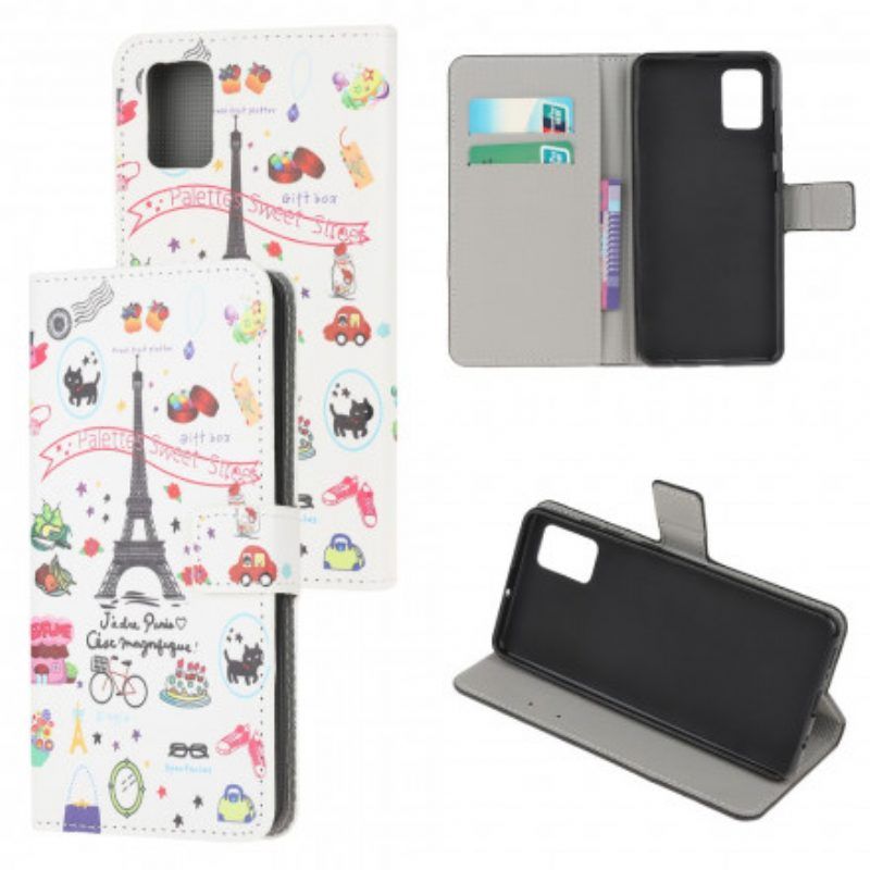 Lederhüllen Für Xiaomi Redmi Note 10 / 10S Ich Liebe Paris