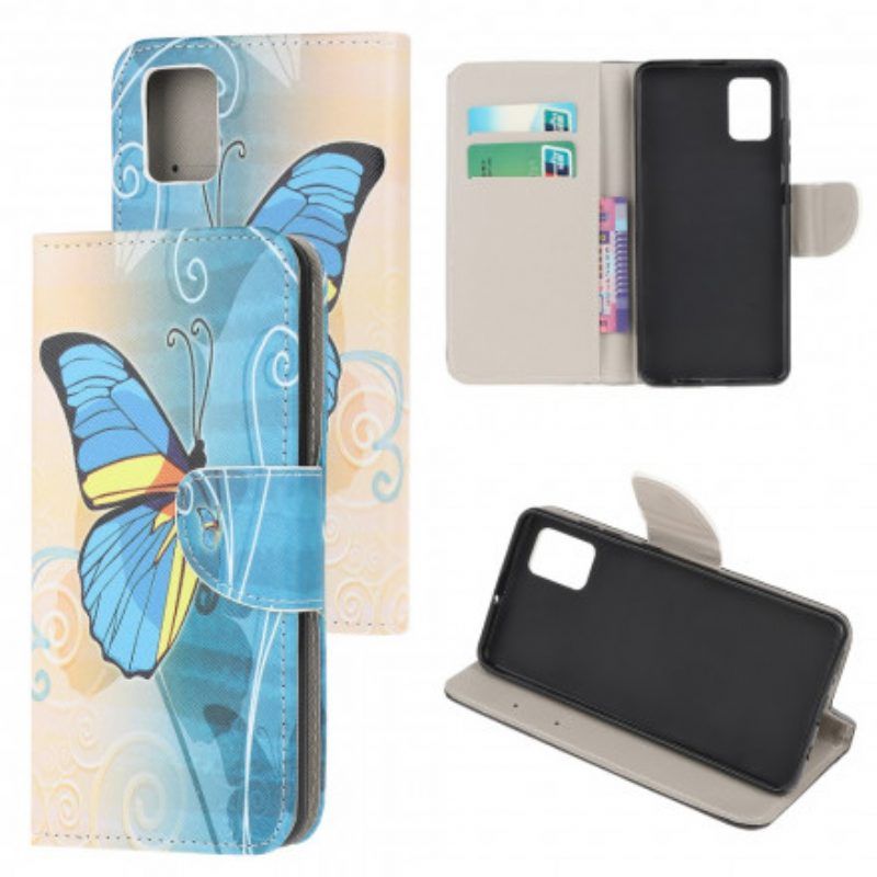Lederhüllen Für Xiaomi Redmi Note 10 / 10S Schmetterlinge