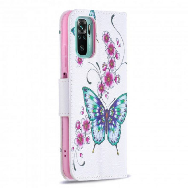 Lederhüllen Für Xiaomi Redmi Note 10 / 10S Wundervolle Schmetterlinge