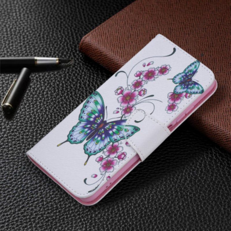Lederhüllen Für Xiaomi Redmi Note 10 / 10S Wundervolle Schmetterlinge