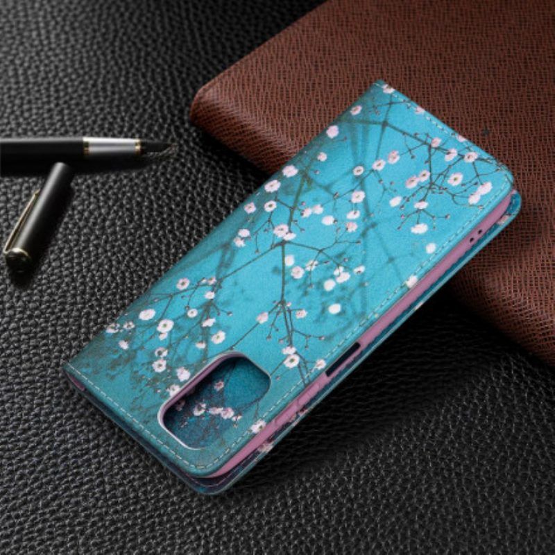 Schutzhülle Für Xiaomi Redmi Note 10 / 10S Flip Case Blühende Zweige