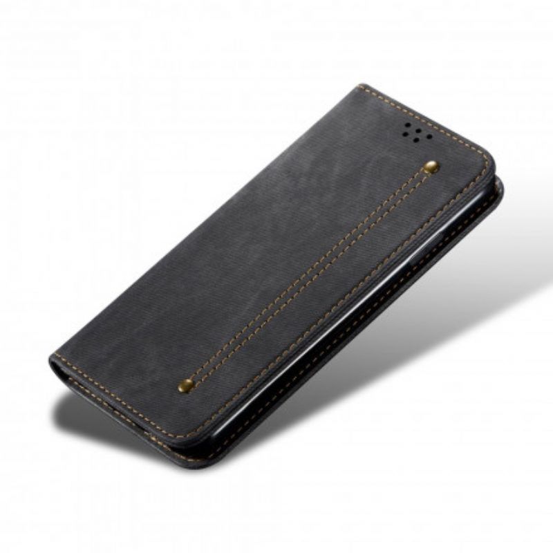 Schutzhülle Für Xiaomi Redmi Note 10 / 10S Flip Case Denim-stoff