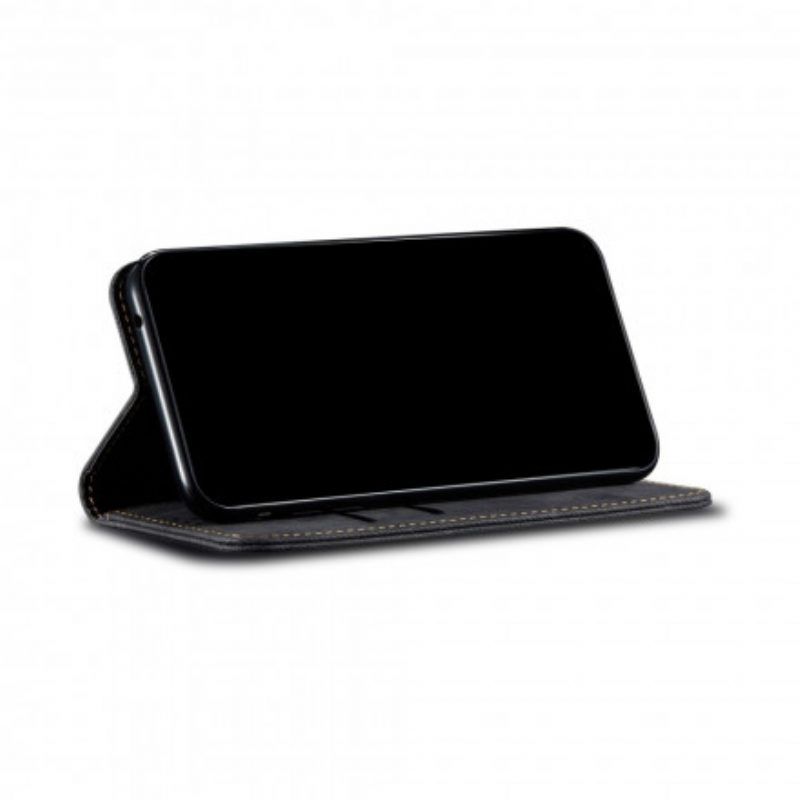 Schutzhülle Für Xiaomi Redmi Note 10 / 10S Flip Case Denim-stoff