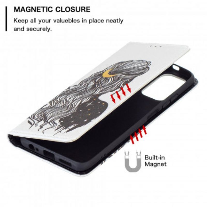 Schutzhülle Für Xiaomi Redmi Note 10 / 10S Flip Case Schöne Haare