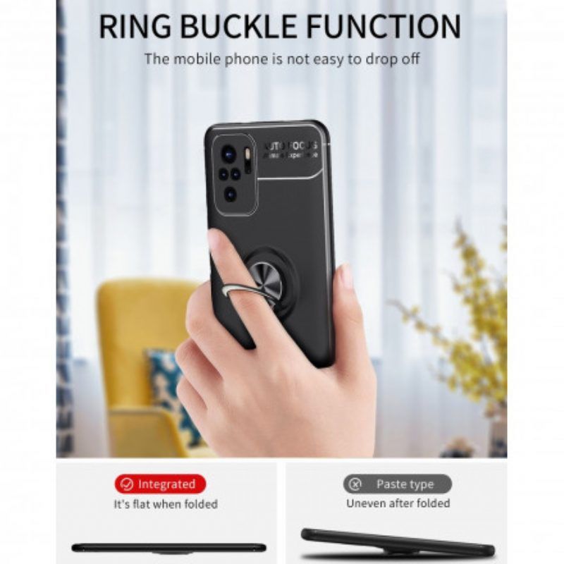 Schutzhülle Für Xiaomi Redmi Note 10 / 10S Flip Case Version Aus Litschi-spaltleder