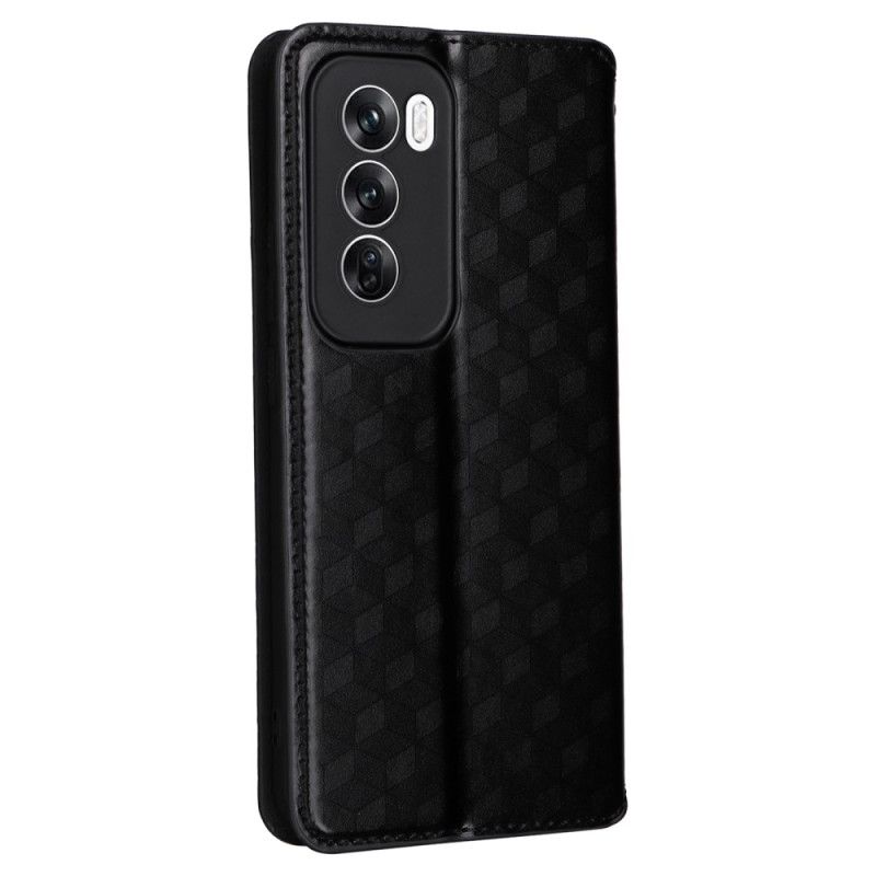 Lederhüllen Oppo Reno 12 Pro 5g 3d-diamantmuster