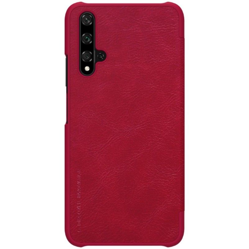 Flip Case Huawei Nova 5T Rot Nillkin-Qin-Serie