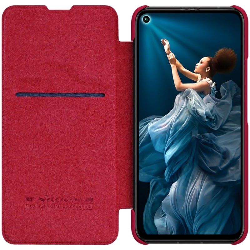 Flip Case Huawei Nova 5T Rot Nillkin-Qin-Serie