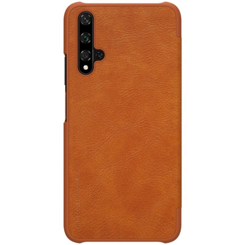 Flip Case Huawei Nova 5T Rot Nillkin-Qin-Serie