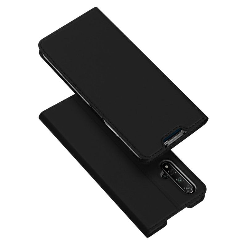 Flip Case Huawei Nova 5T Schwarz Pro-Dux-Ducis-Haut