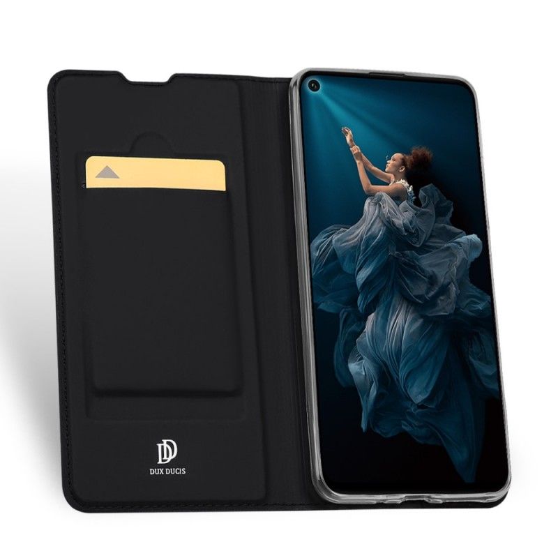 Flip Case Huawei Nova 5T Schwarz Pro-Dux-Ducis-Haut