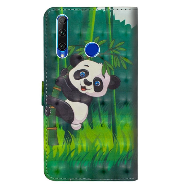 Lederhüllen Für Honor 20e / 20 Lite Panda Und Bambus