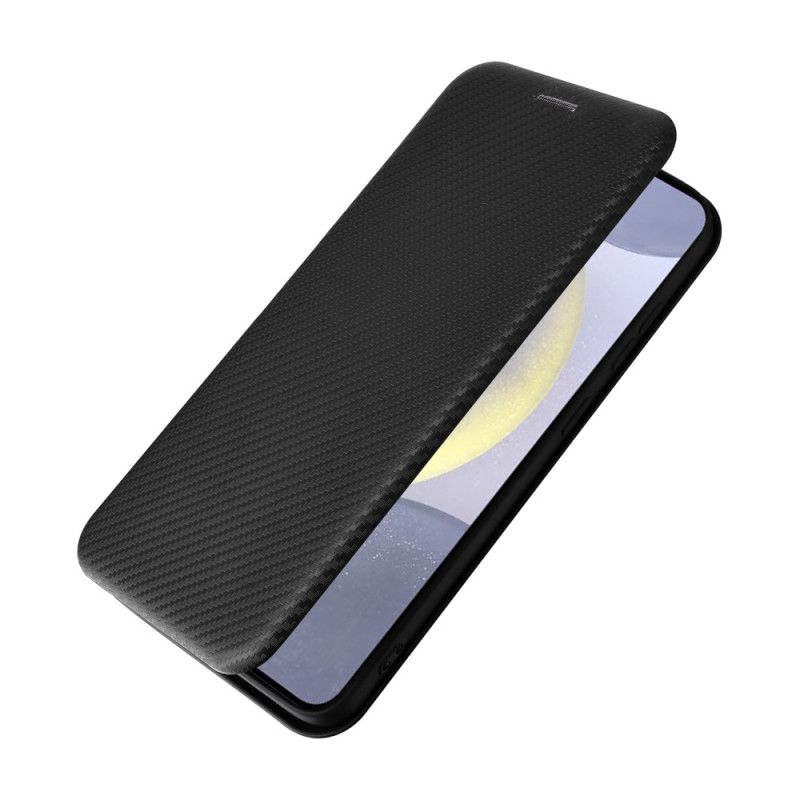 Flip Case Für Samsung Galaxy S25 Fe Kohlefaser