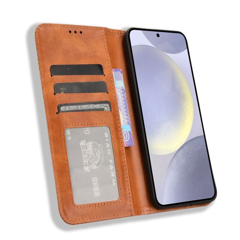 Flip Case Samsung Galaxy S25 Fe Handyhülle Vintage-bordüre