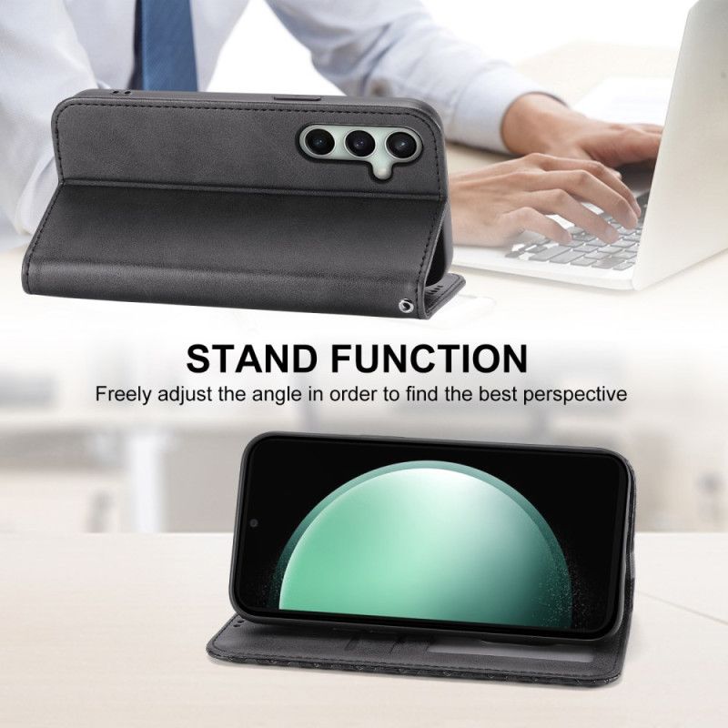 Flip Case Samsung Galaxy S25 Fe Rautenmuster Mit Riemen