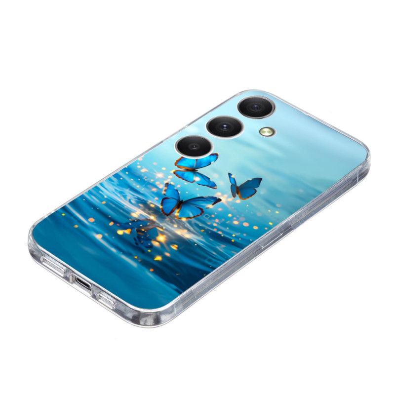 Hülle Samsung Galaxy S25 Fe Handyhülle Blaue Schmetterlinge