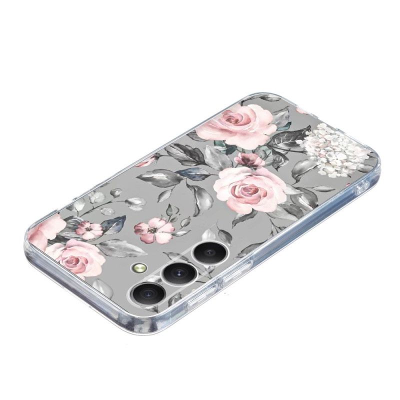 Hülle Samsung Galaxy S25 Fe Handyhülle Blumenmuster