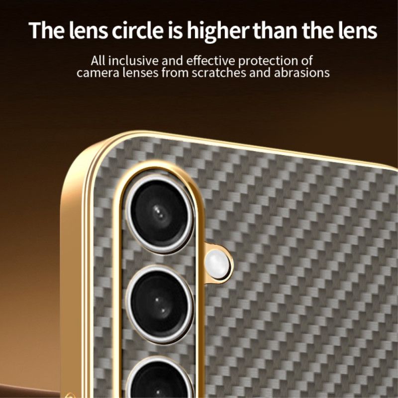 Hülle Samsung Galaxy S25 Fe Handyhülle Magsafe-design In Carbonfaser-optik