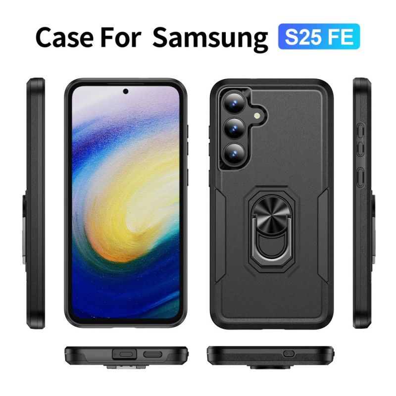 Hülle Samsung Galaxy S25 Fe Ringhalter In Metalloptik