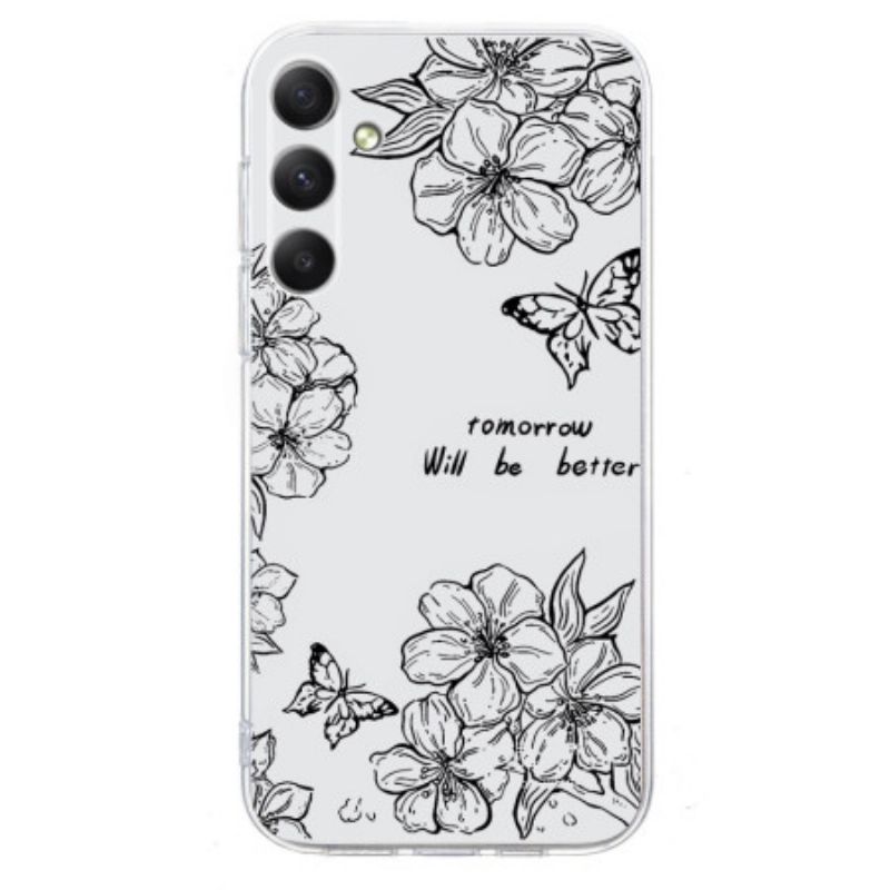 Hülle Samsung Galaxy S25 Fe Schmetterlinge Und Blumen