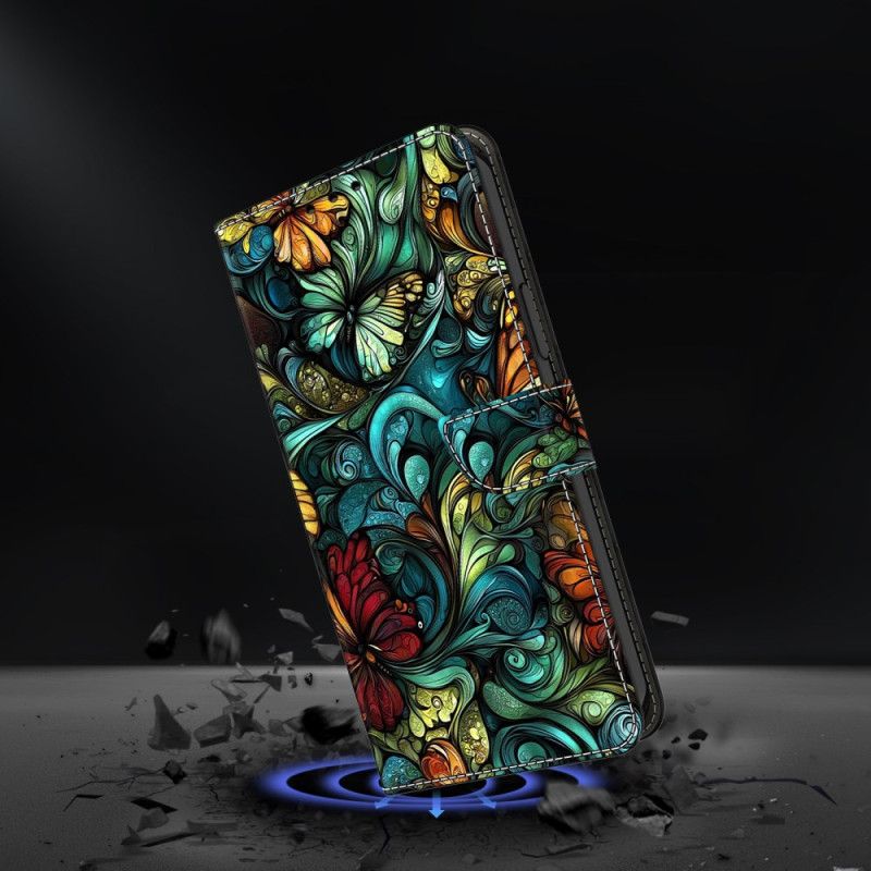 Lederhüllen Für Samsung Galaxy S25 Fe Blumen Und Pflanzen