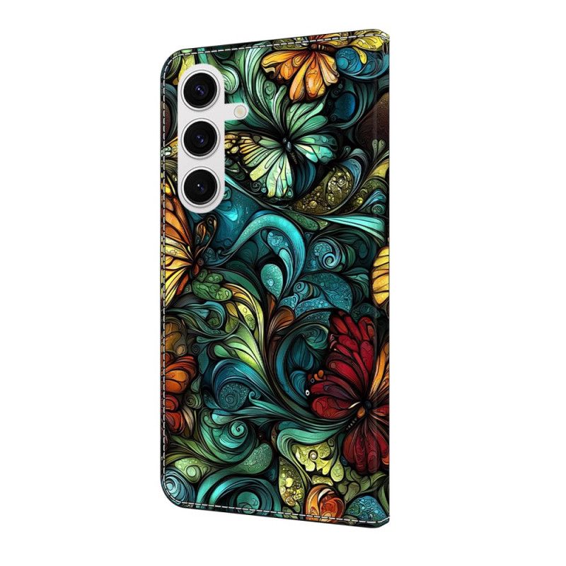 Lederhüllen Für Samsung Galaxy S25 Fe Blumen Und Pflanzen