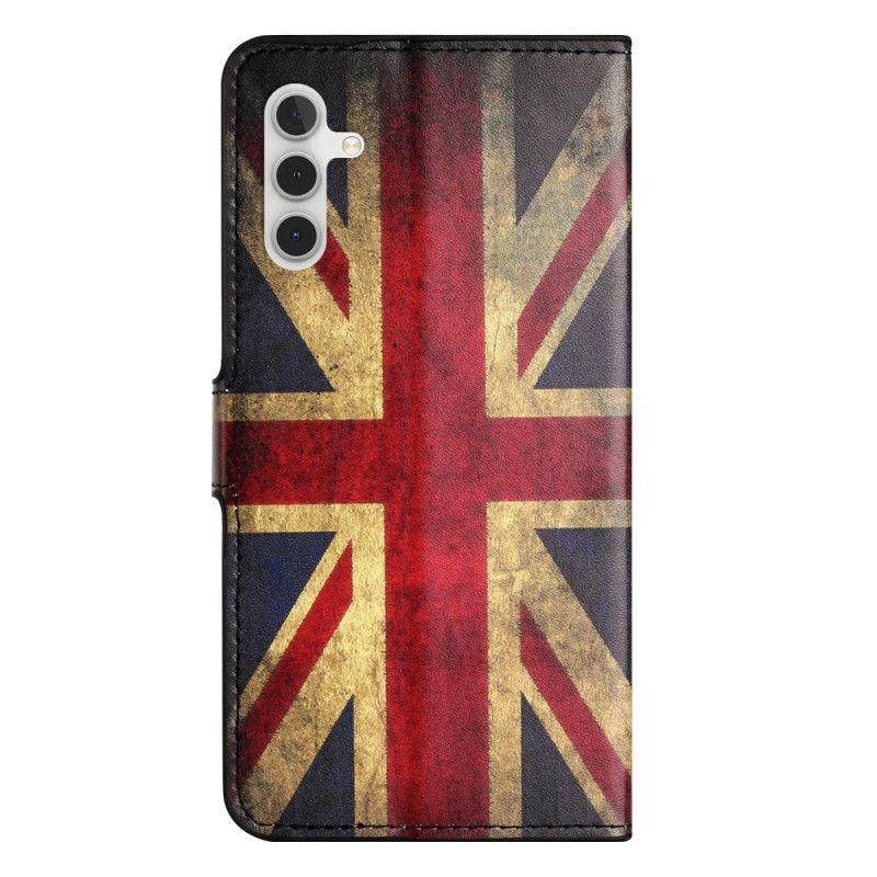 Lederhüllen Für Samsung Galaxy S25 Fe Britische Flagge (vintage)