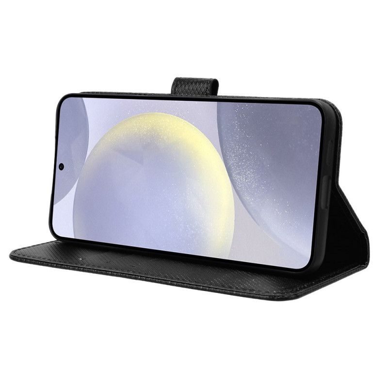 Lederhüllen Für Samsung Galaxy S25 Fe Diamantstruktur