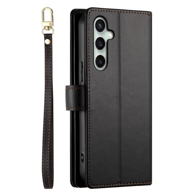 Lederhüllen Für Samsung Galaxy S25 Fe Geldbörse Mit Riemen