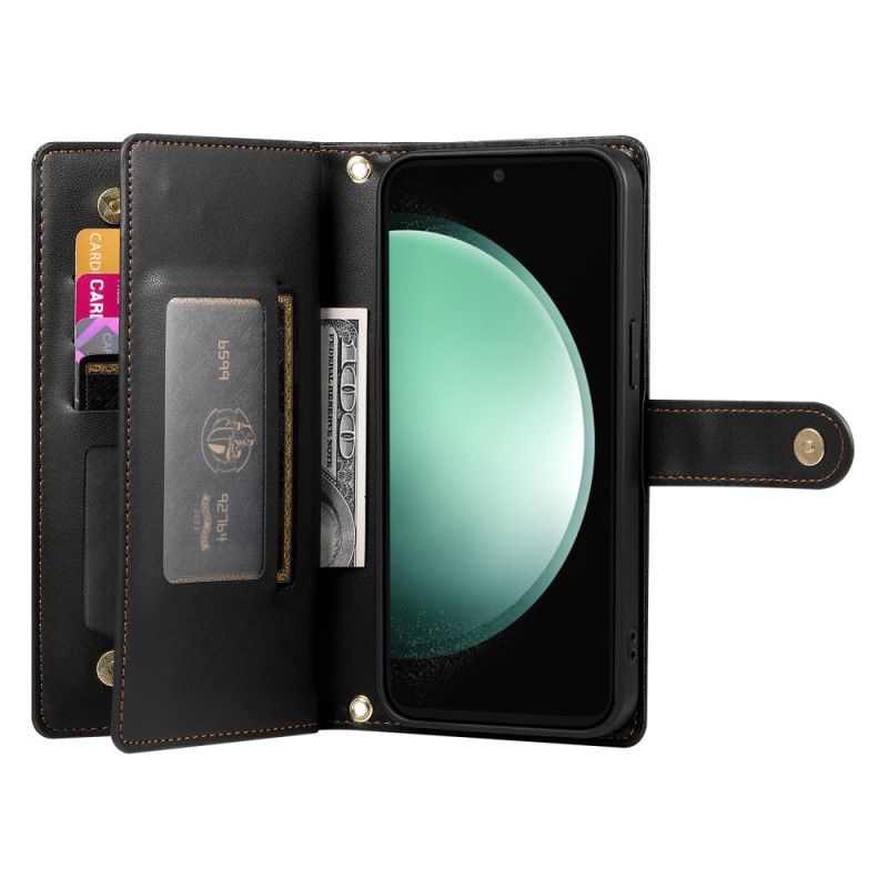 Lederhüllen Für Samsung Galaxy S25 Fe Geldbörse Mit Riemen