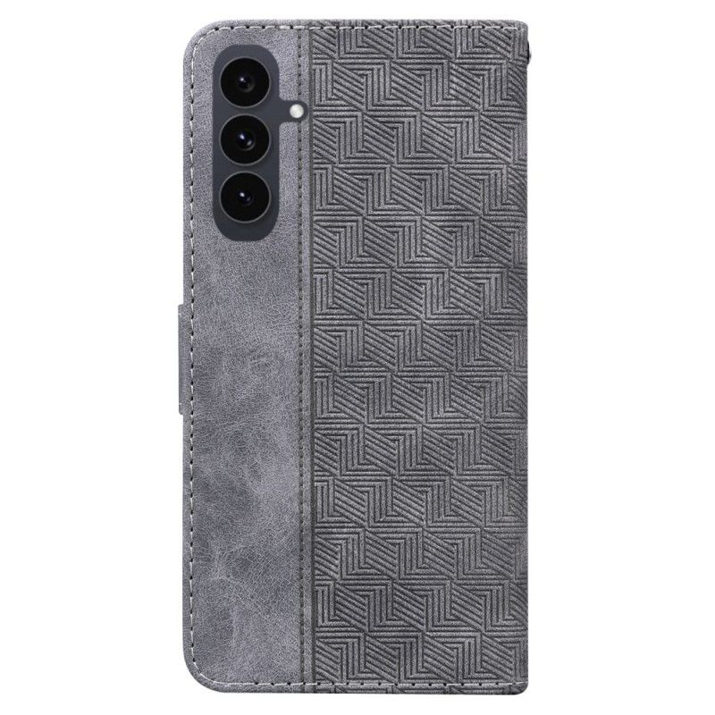 Lederhüllen Für Samsung Galaxy S25 Fe Gewebtes Muster